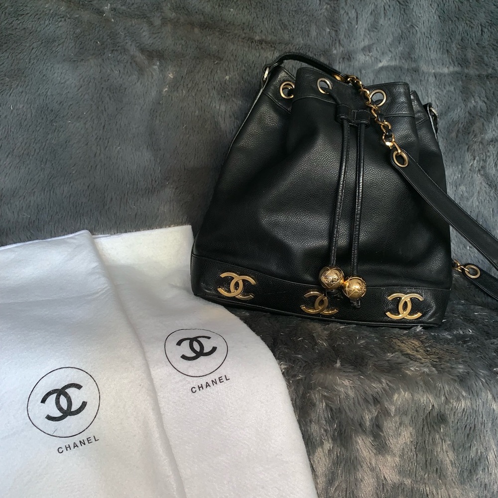 Chanel Rare Vintage Large Bucket Bag